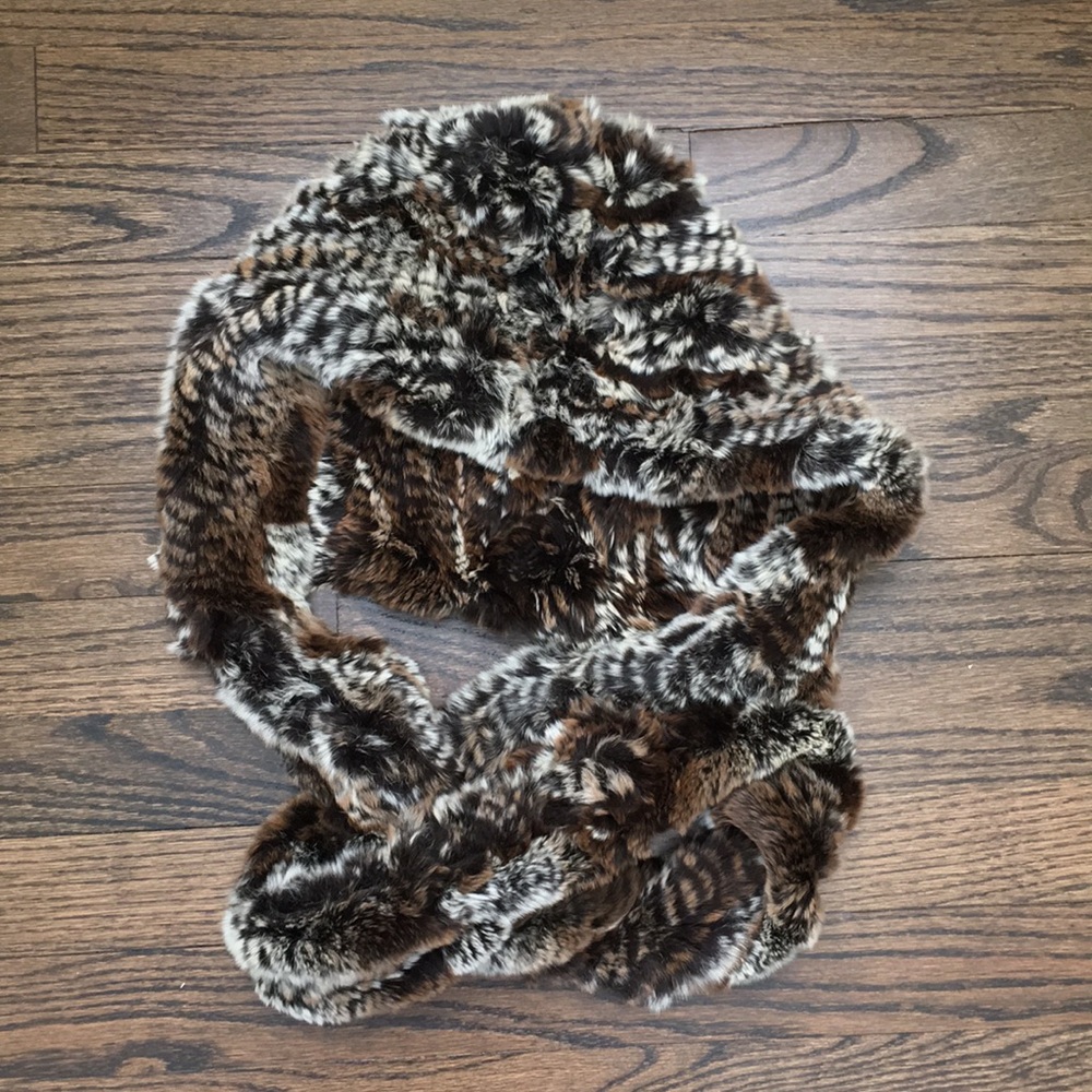 Genuine Rabbit Fur Hood